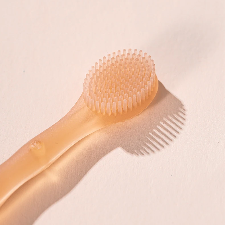 High Quality Guarantee Baby Oral Health Newborn Oral Tongue Coating Cleaner Silicone Toothbrush