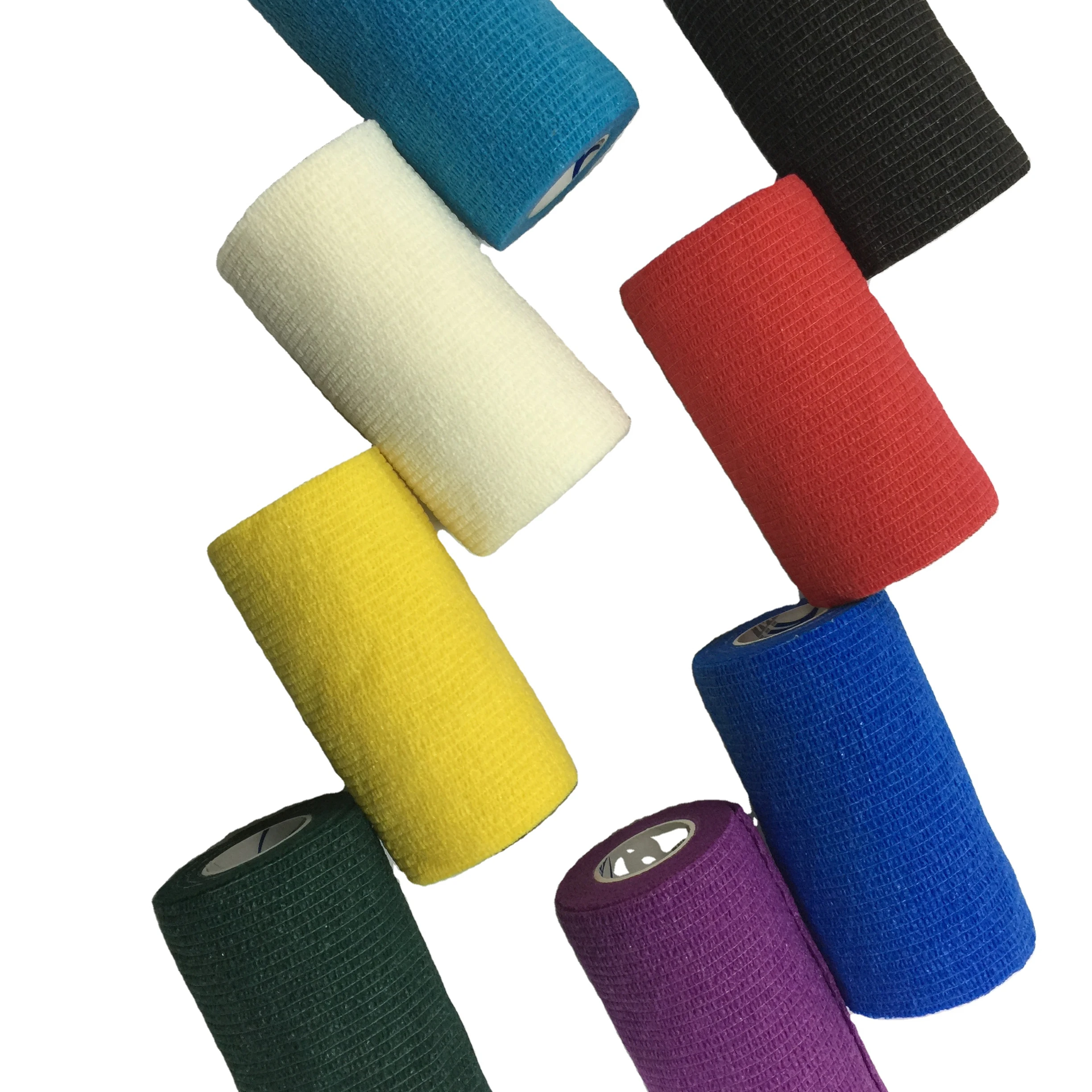 
Colorful Hand Tear Latex/Latex Free Self-adhesive Bandage Nonwoven Custom Packaging Medical Vet use 