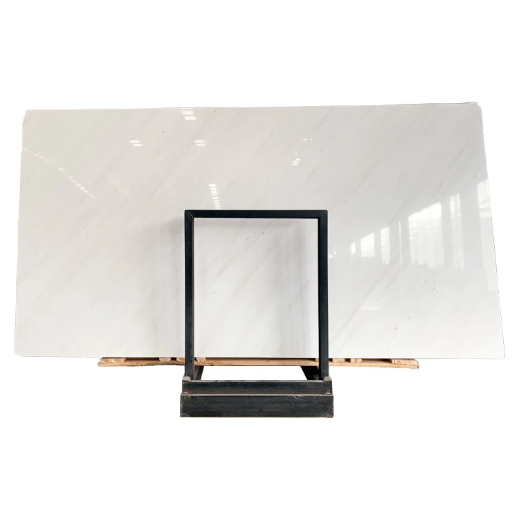 Natural Polished White Polaris Marble Slabs