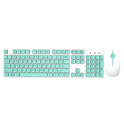Multicolor Suit 2.4Ghz wireless combo keyboard and mouse combo