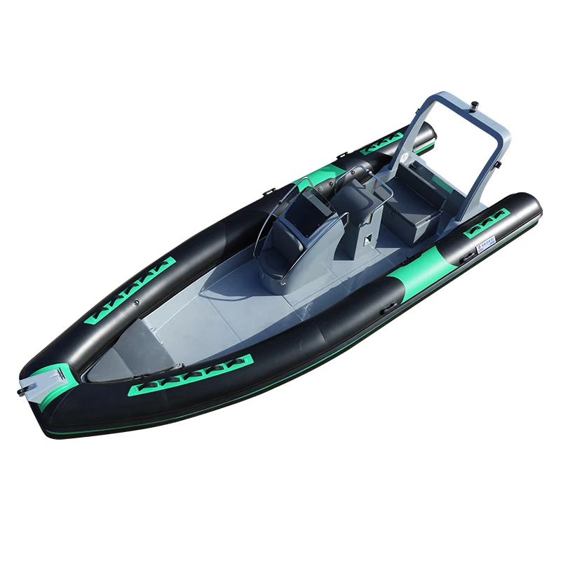 Haote new arrival CE Certification High Quality fiberglass hull rib boat RIB-680 rigid inflatable boat