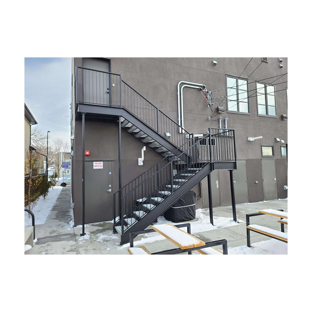 Good Price Durable Exterior Stair Project Used Outdoor Mental Staircase Grid Style Stairs