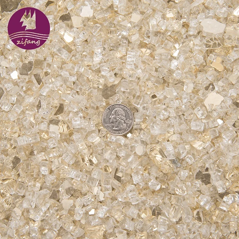 Wholesale Reflective Fire Glass Colorful Fire Glass Nugget