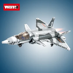 WOMA TOYS Enlighten Educational Star Sky Fighter Military WW2 Airplane Model Building Block Set Diy Bricks Juguet