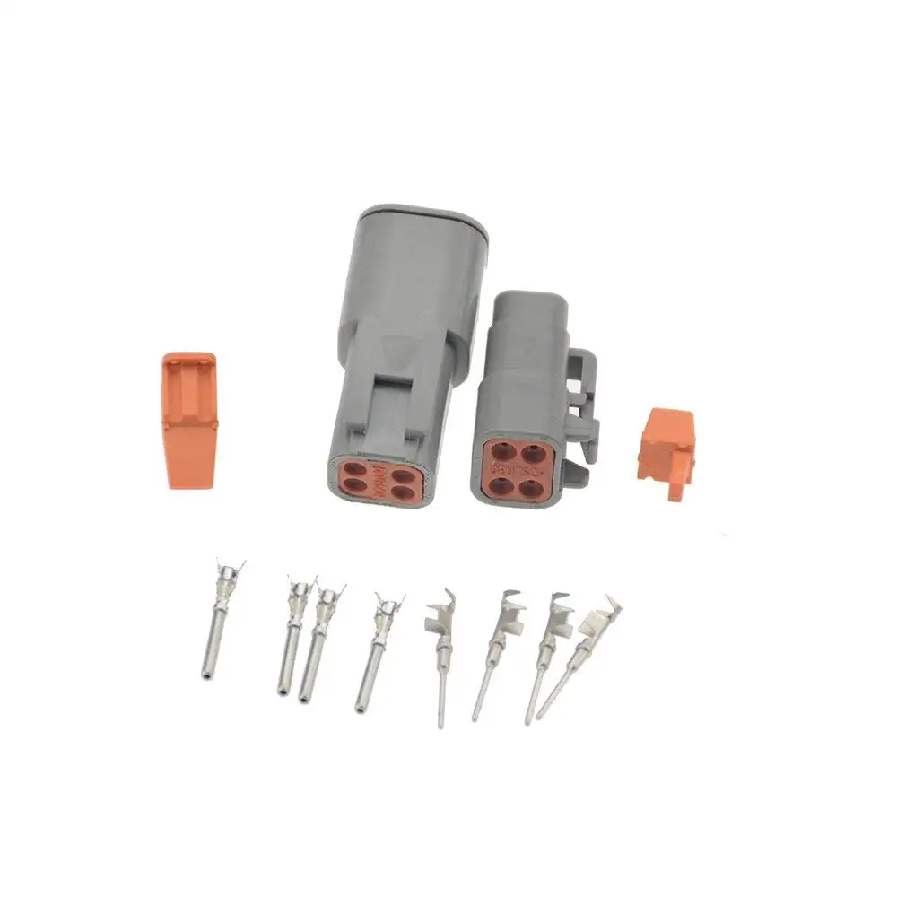 Deutsch DTM 4 Pin Female Male Waterproof DT Connector DTM06-4S DTM04-4P