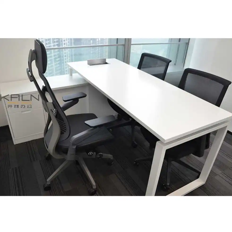 Customization Newest modern open screen  office modular cubicle 2 person workstation commercial computer desk