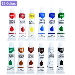 Multi-surface Art Craft DIY Painting 12 Colors Art Primary Acrylic Paint
