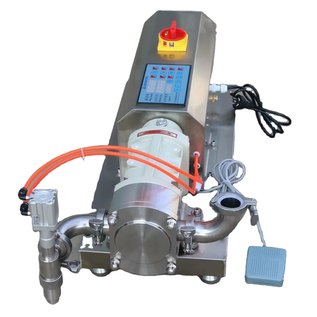 Cosmetics production equipment Semi automatic soap shampoo detergent bath gel bottle filling machine