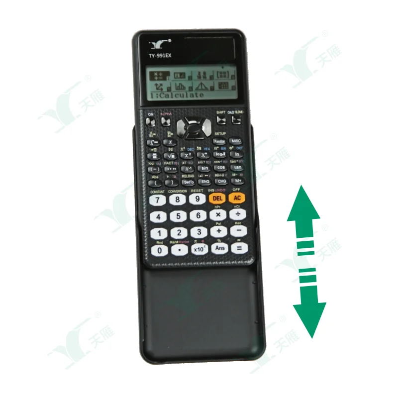 Scientific Calculator 417 Function 2 Line 10+2 Digits Written Display Solar and Battery Calculators for School College Students