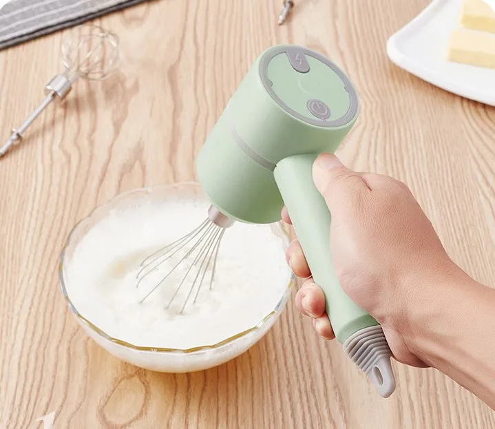 Egg Whisk Beater Convenient Wireless USB Egg Cream Milkshake 304 Stainless Steel Stirrer Handheld Egg Beater