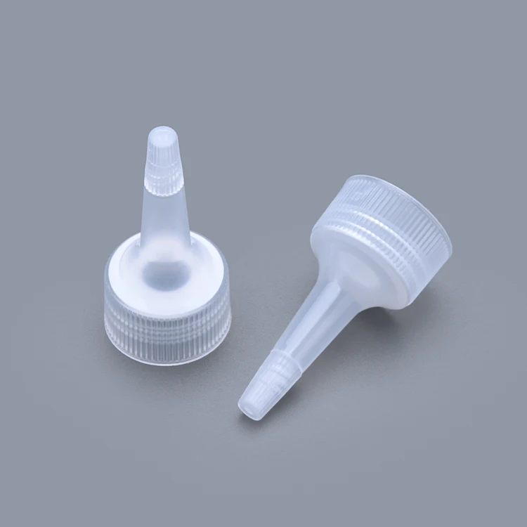 24/410 Wholesale Customizable Long Nozzle Dropper Cap 24mm PCR Plastic Twist Top Cap