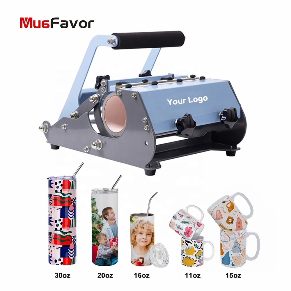 MugFavor 20oz Sublimation Mug Press Printing Skinny Tumbler Heat Press Machine custom color logo Sublimation Mug Press Machine