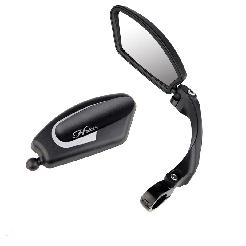 New Black Mini Rotate Flexible Bike Bicycle Cycling Rearview Handlebar Mirror