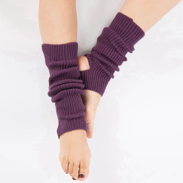 Stylish Adult Women Knitted Long Socks 43cm Fashion Girls Winter Dance Knee High Elastic Leg