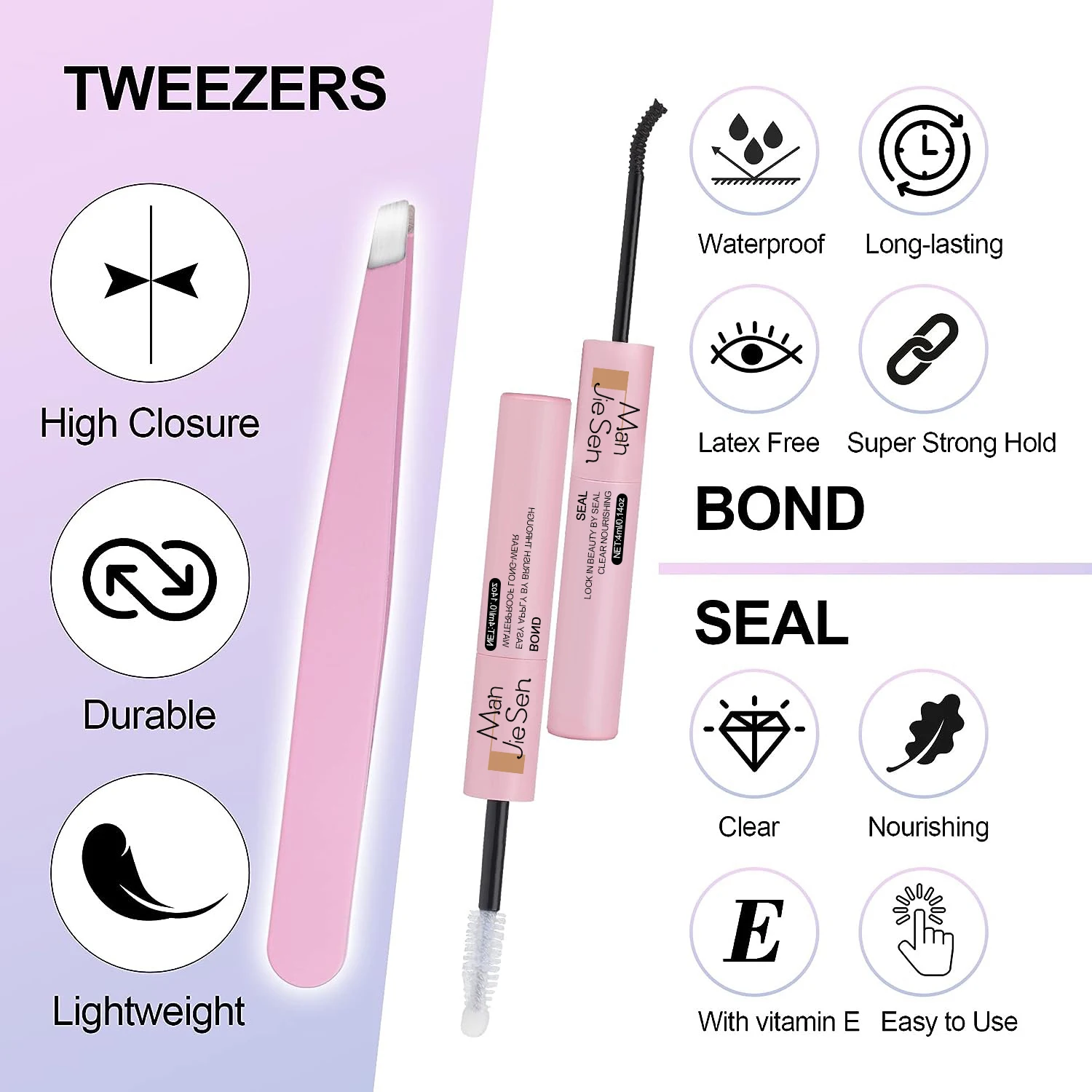 EYELASH Long lasting 7-10 days diy lash bond and sealer C D curl cluster segment lash diy lash extension kit