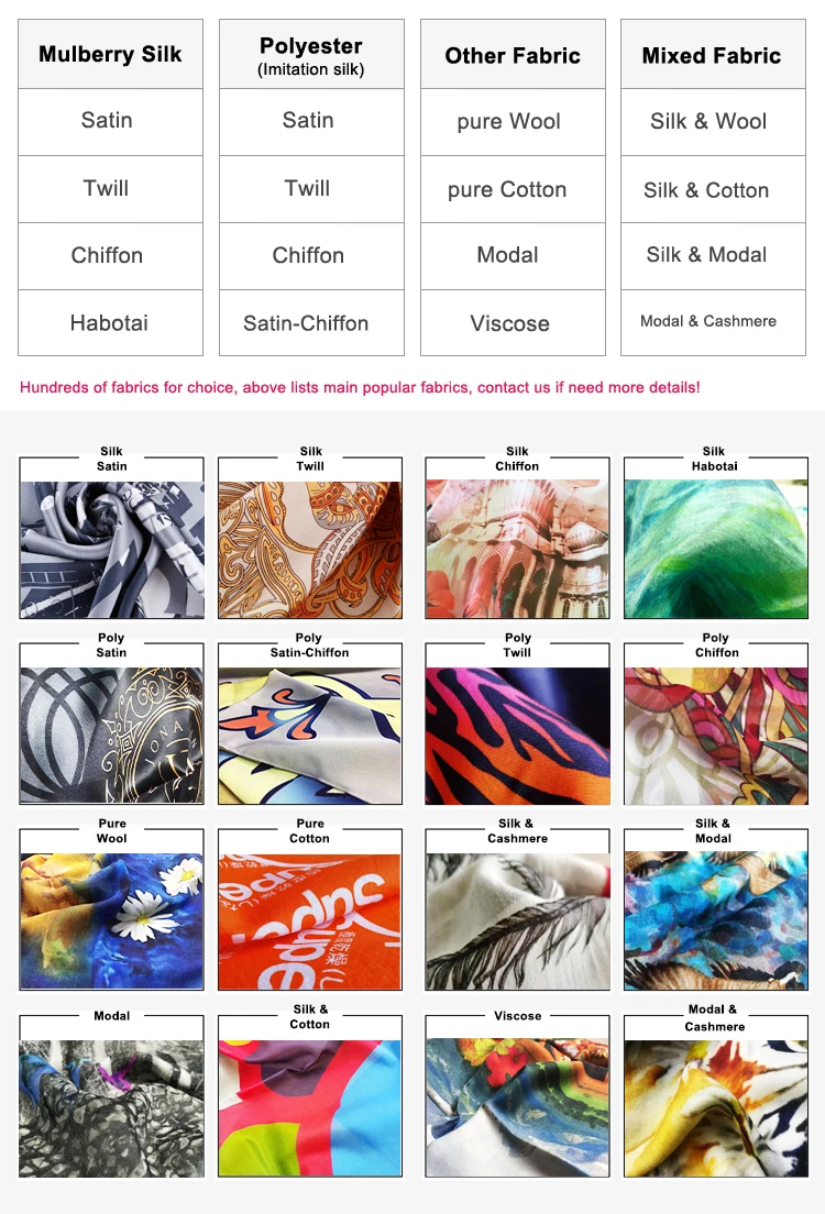 Оптовая продажа с фабрики шелковые шарфы индивидуального дизайна женские шифоновые хиджабы Роскошный дизайнерский брендовый шелковый шарф