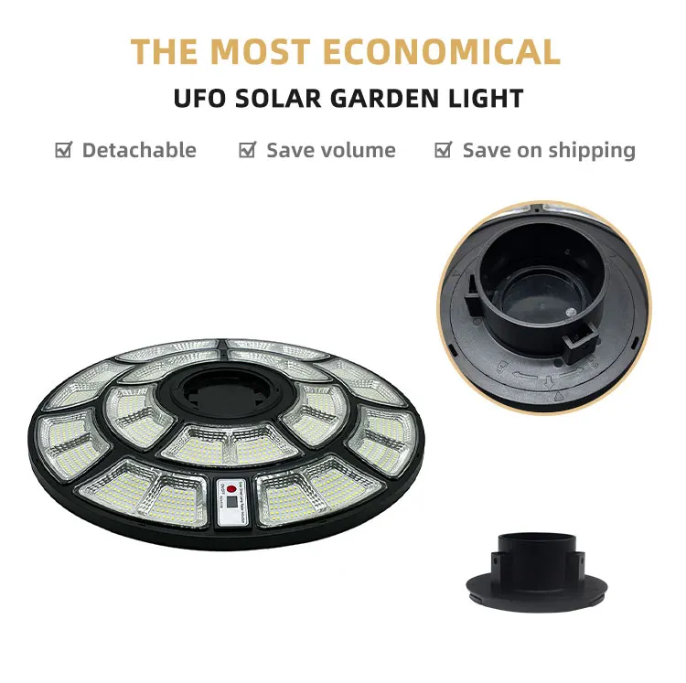 Solar Lights Outdoor IP65 UFO Solar Power Garden Street Light 600W UFO Solar Street Light