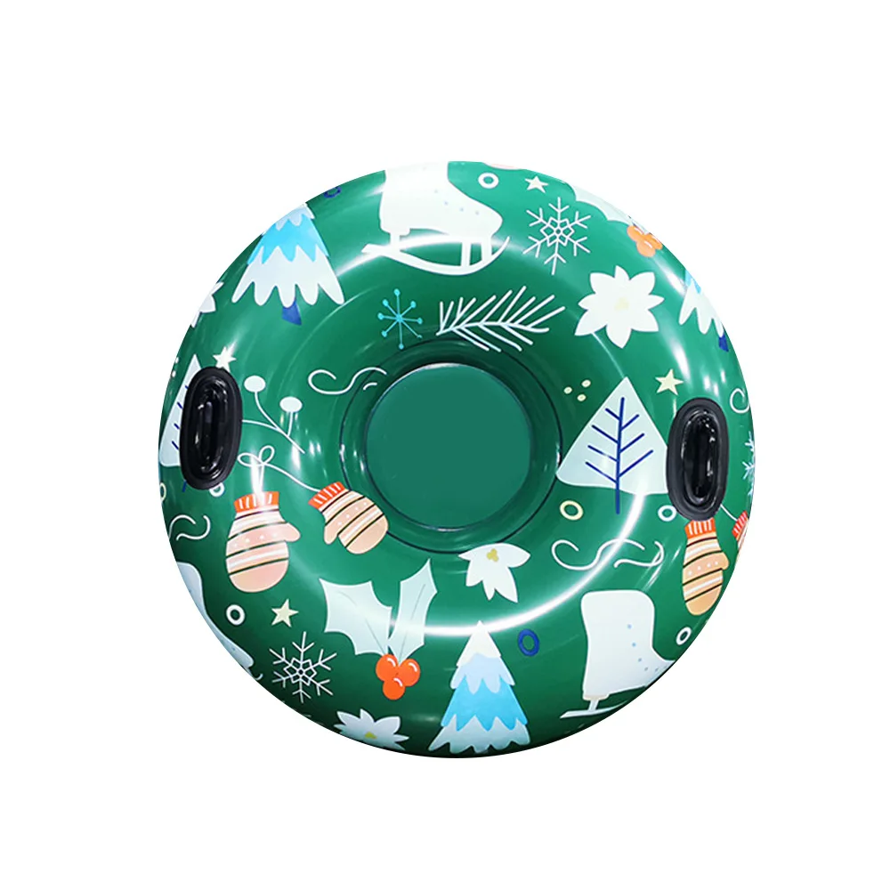 Wholesale Custom 47 Inch Winter Outdoor Pvc Inflatable Plastic Sled Toys Ski Towable Sledding Equipment Sledge Snow Tube Sled