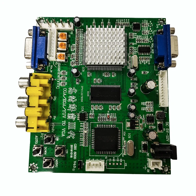 Поставщик печатных плат PCB PCBA сборка GBS8200 CGA в VGA конвертер многослойная печатная плата сервис по индивидуальному