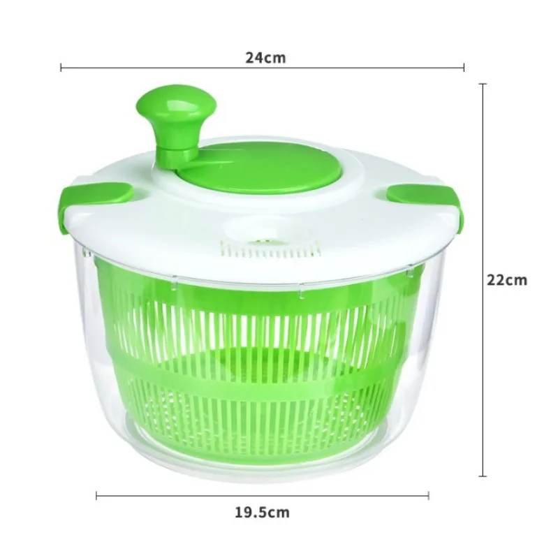 Kitchen Utensils Large Manual Salad Vegetable Washing Drying Machine Manual Vegetable Washer Drainer