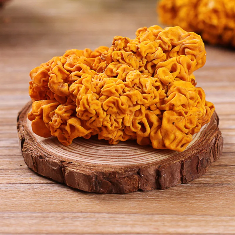 1KG Loose Golden-ear Fungus Jin Er Natural Raw Dried Golden Ear Mushroom for Food