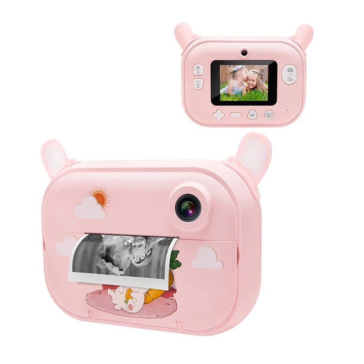 2,4 "HD экран ребенок камера, для камеры Мгновенной Печати Zero Ink цифровая камера для детей развивающая