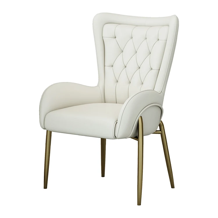 single sofa chair pu leather Dining Table chairs for dining room