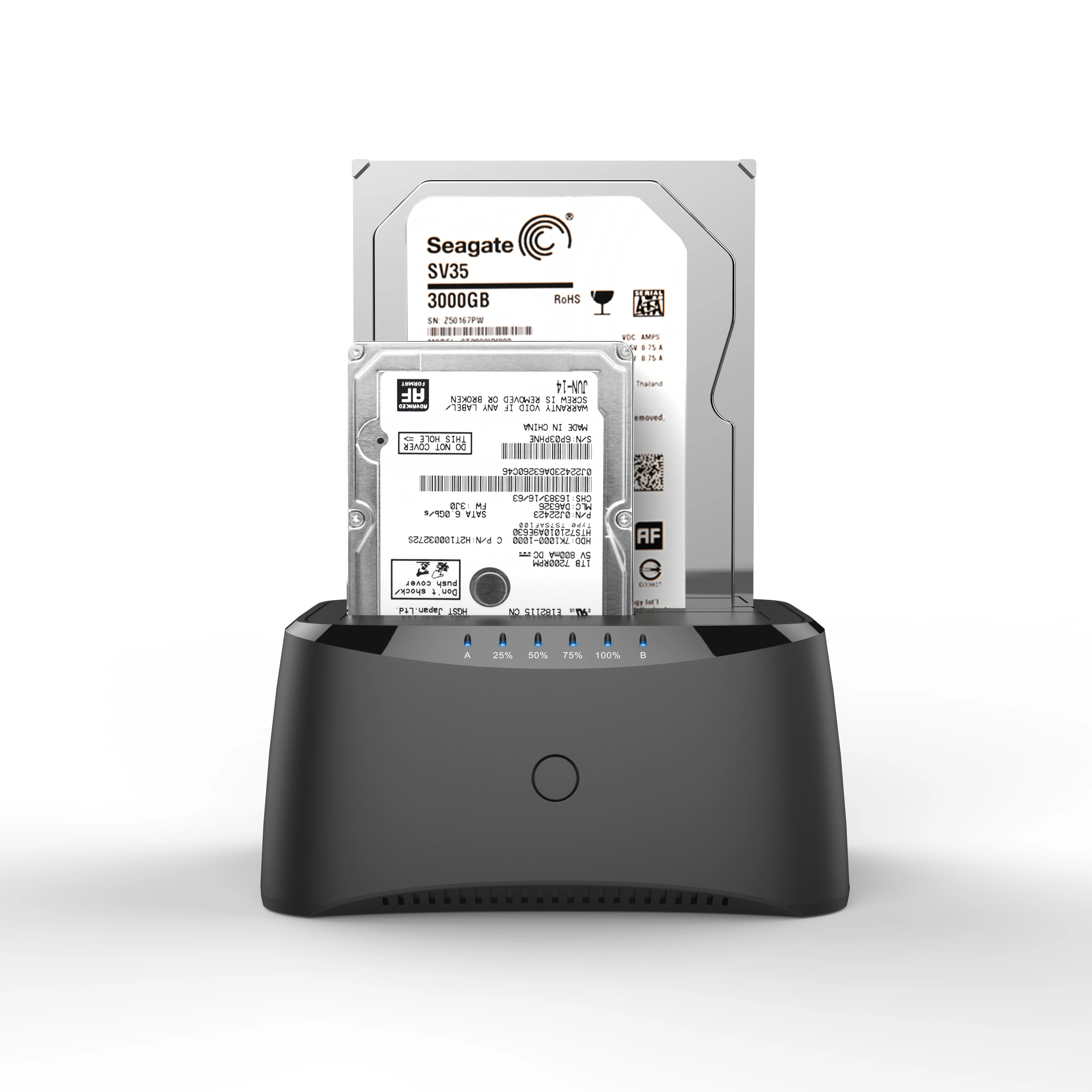 Best 2 in 1 USB 3.0 to SATA Dual Bay External HDD Docking Station for 2.5&3.5inch HDD