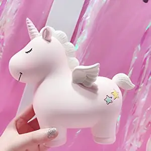 Копилка в виде единорога для девочек, можно вынуть деньги, для девочек, Детский милый подарок