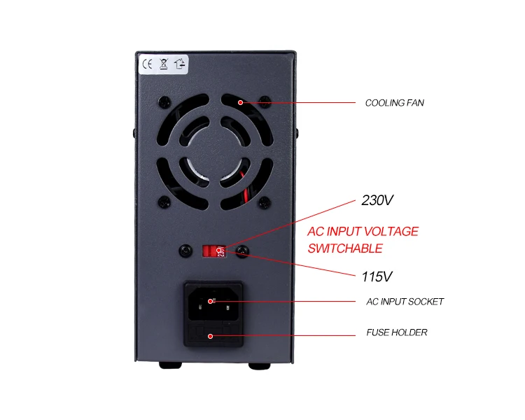 Wanptek KPS305D заводская цена маленький размер коммутация 3 цифровые регулируемые 30 в 5 А переменный источник питания постоянного