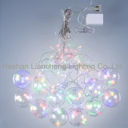 Led Twinkle Fairy Decorative Lights Colourful Luces Navidad Garland Christmas Led Globe Curtain Led Lights