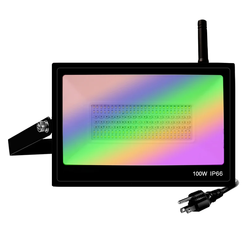Ландшафтное освещение с изменением цвета Tuya Rgbcw с управлением через приложение для сада, 100 Вт, умный Светодиодный прожектор с Wi-Fi