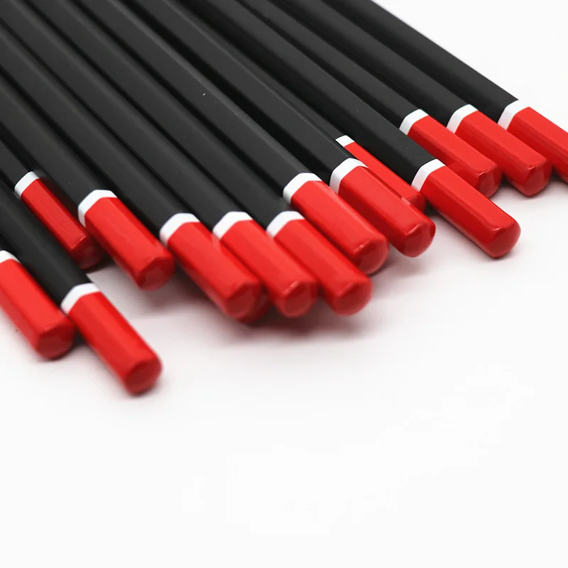 
HB Pencil Black Painting With Red Dipping PVC Pet Box 