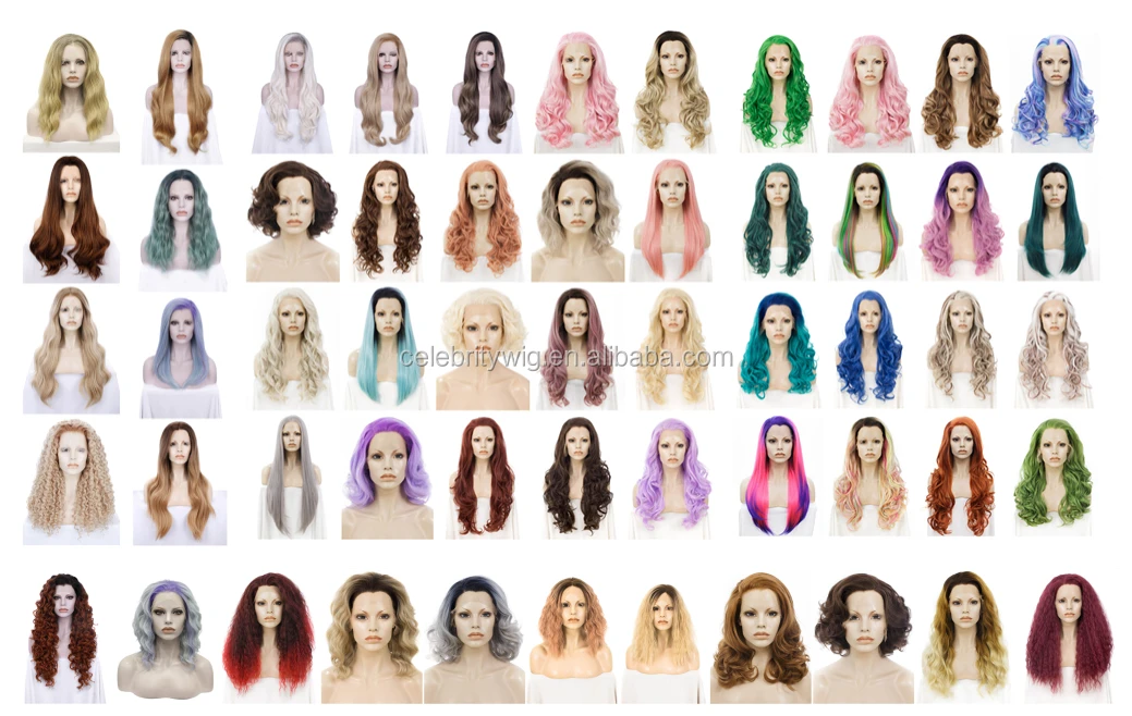 Hot Sale red wig cheap wholesale price manufacture exporters premium synthetic hair lace front wig for white women