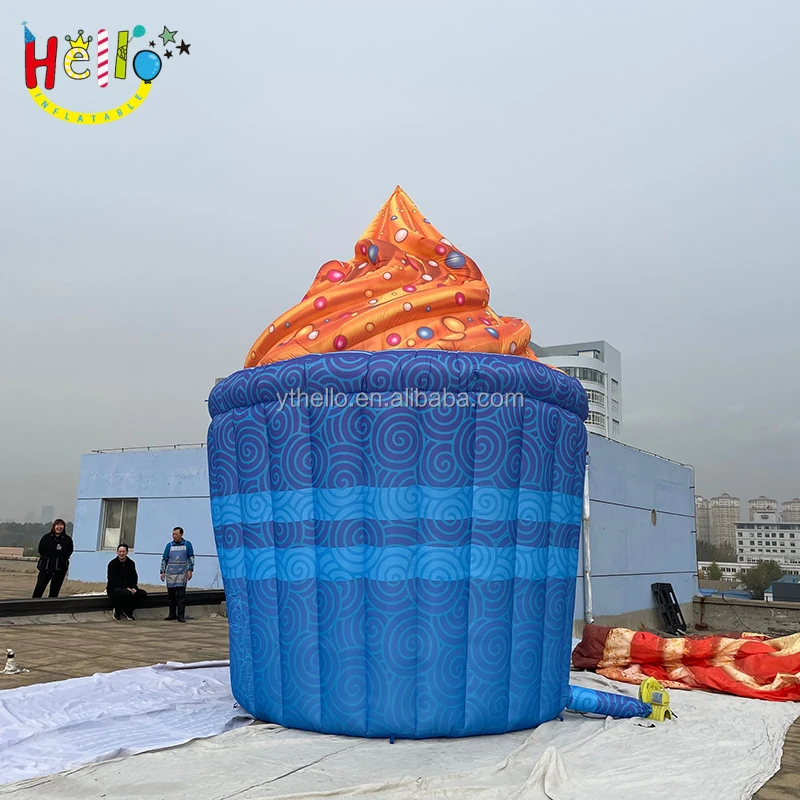 Outdoor portable kiosk ice cream tent inflatable icecream booth For Show Display