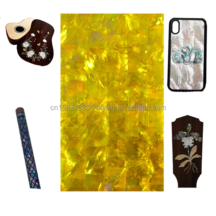custom guitar fretboard inlay designs Abalone Shell  plate Diy Sticker Veneer Shell Sheet DB-032