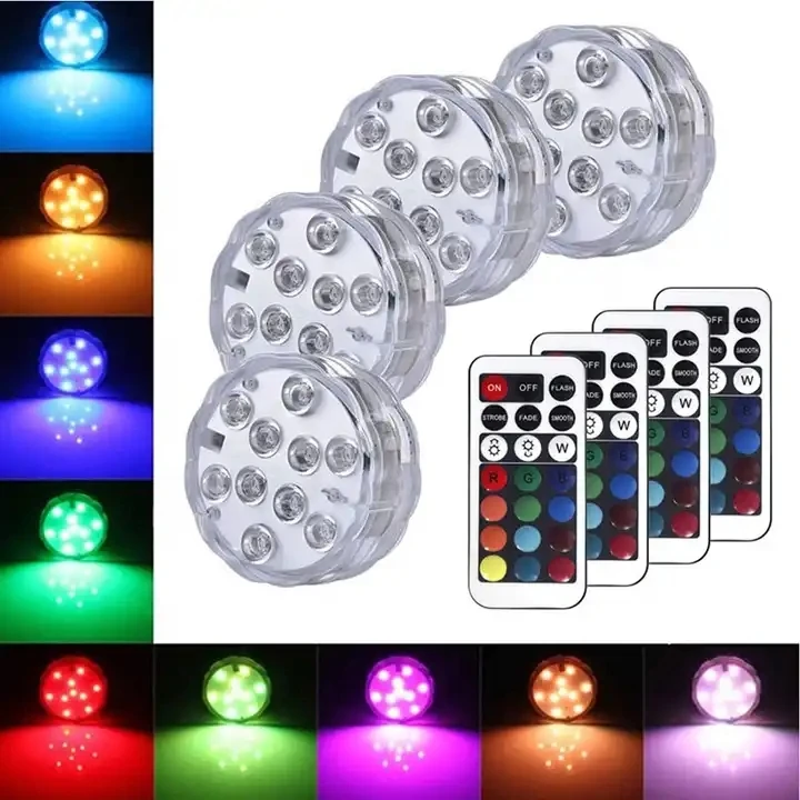 Новый IP65 RGB освещенный цвет с дистанционным управлением для вечеринок бассейн во дворе светодиодные огни