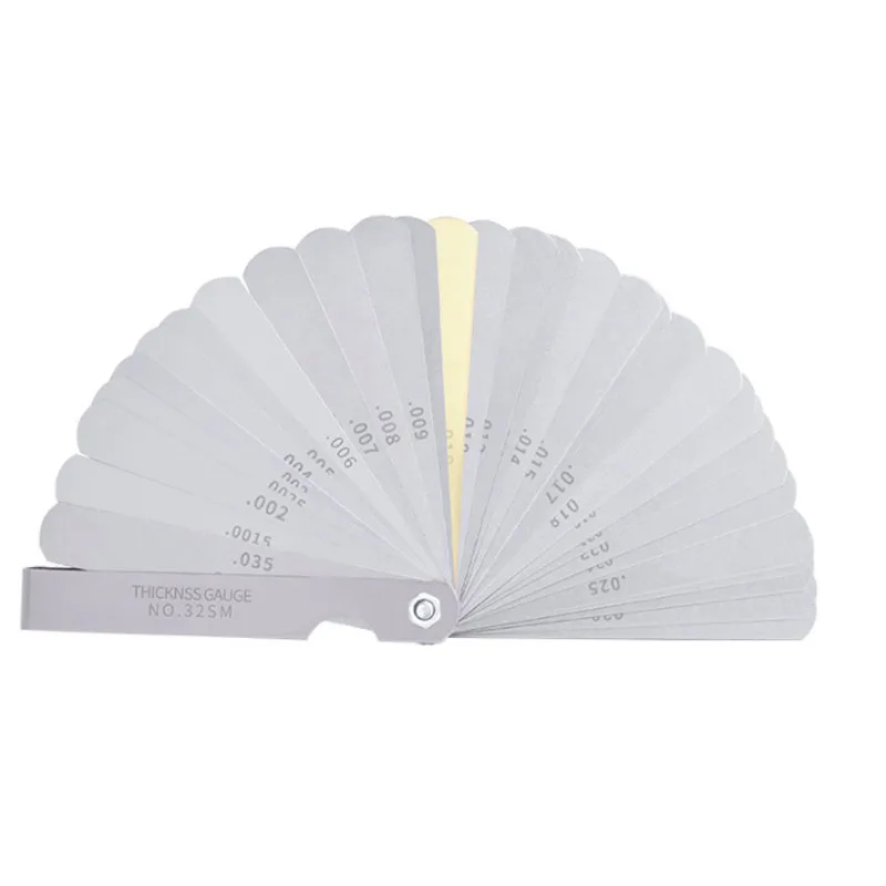 32 blades Steel Thickness Filler Gauge Metric and imperial Feeler 3.5 inch length