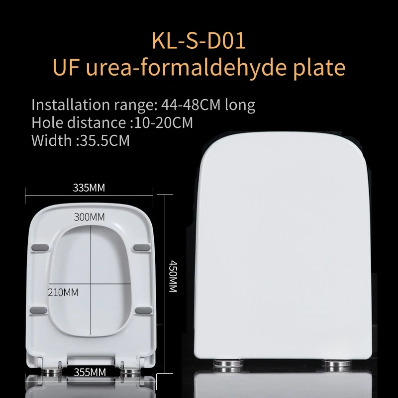 Modern Design Square UF Toilet Seat for Home Use with Function for Hotels for Cross-Border Export