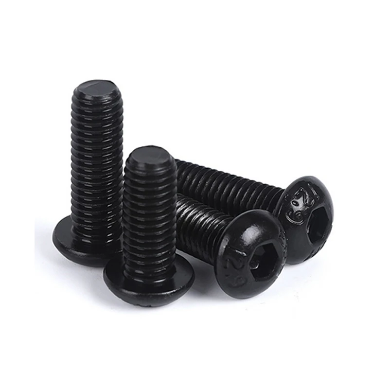 Carbon steel Black oxide 12.9 grade Hexagon Socket Button Head Screws