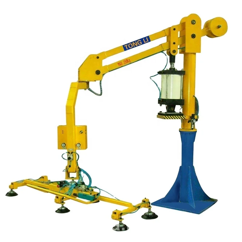 Glass Lifting Manipulator Fixed Type Pneumatic Manipulator With Sucker For Glass Or Sheet Handling