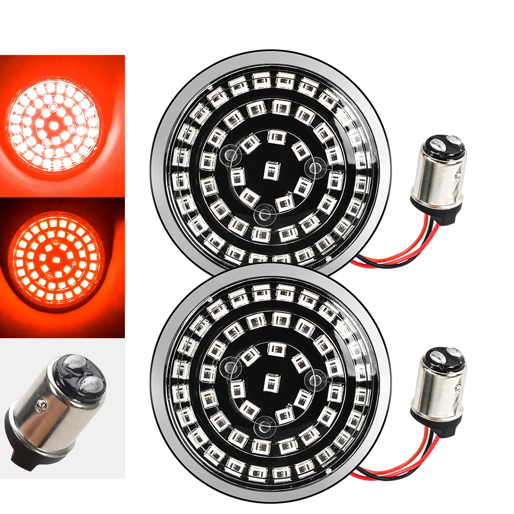 Rear Side Marker Tractor Light Led Filn Indication Metal Indicators Cable 1157 Strobe Led Turn Signal Lights 22mm