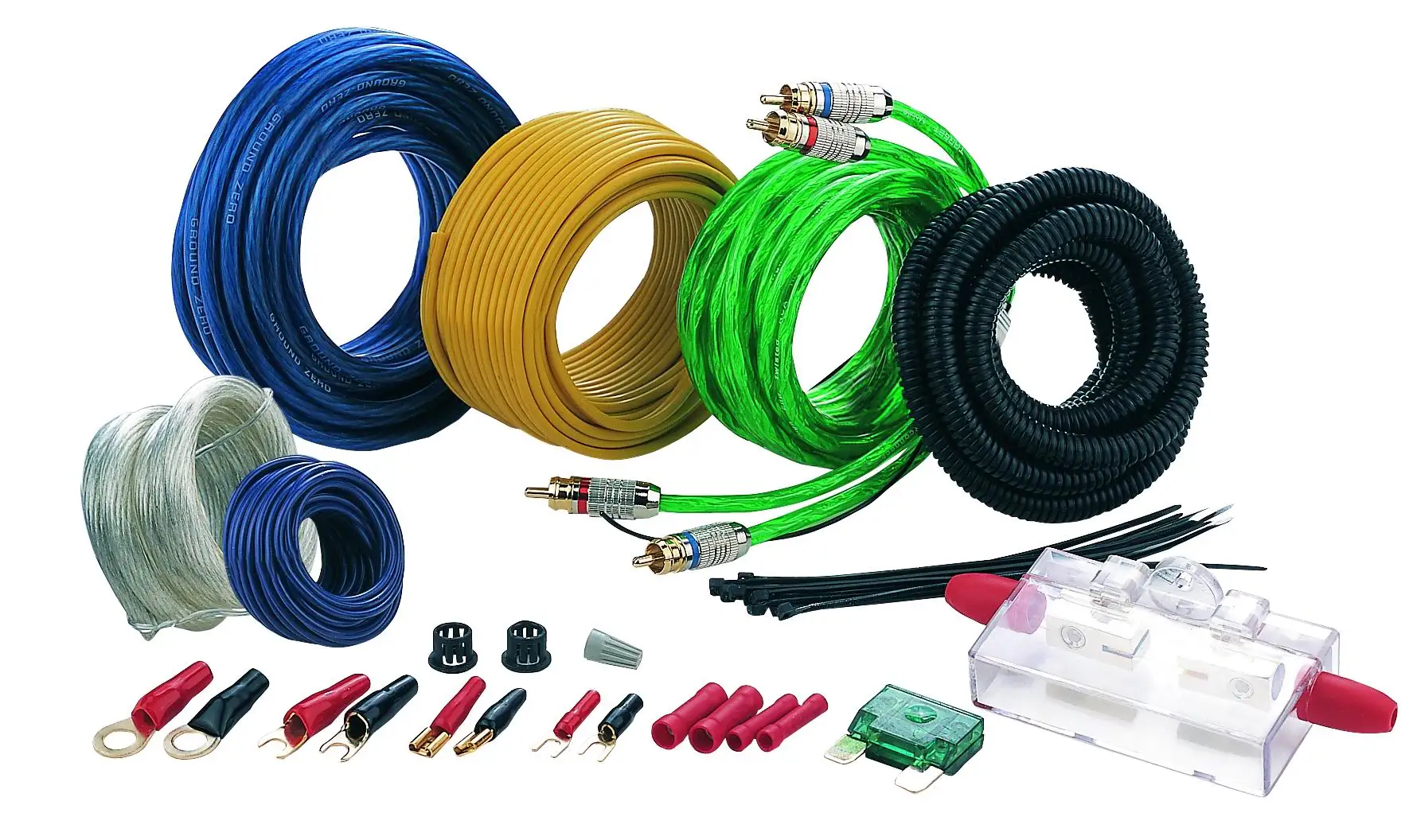 PSK8 High Quality  OFC CCA Car Amplifier Wiring Kit AMP wiring kit Amp Install Wiring Kit