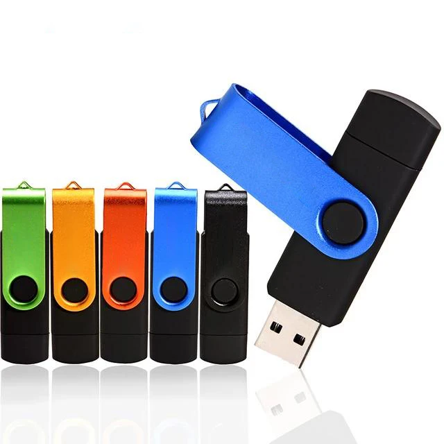 
Twister Or Swivel 128gb otg pendrive Usb Flash Drive Bulk Free Memory Pen Drive 2 in 1 Memoria Otg 32 64 128 Gb Usb Memory 