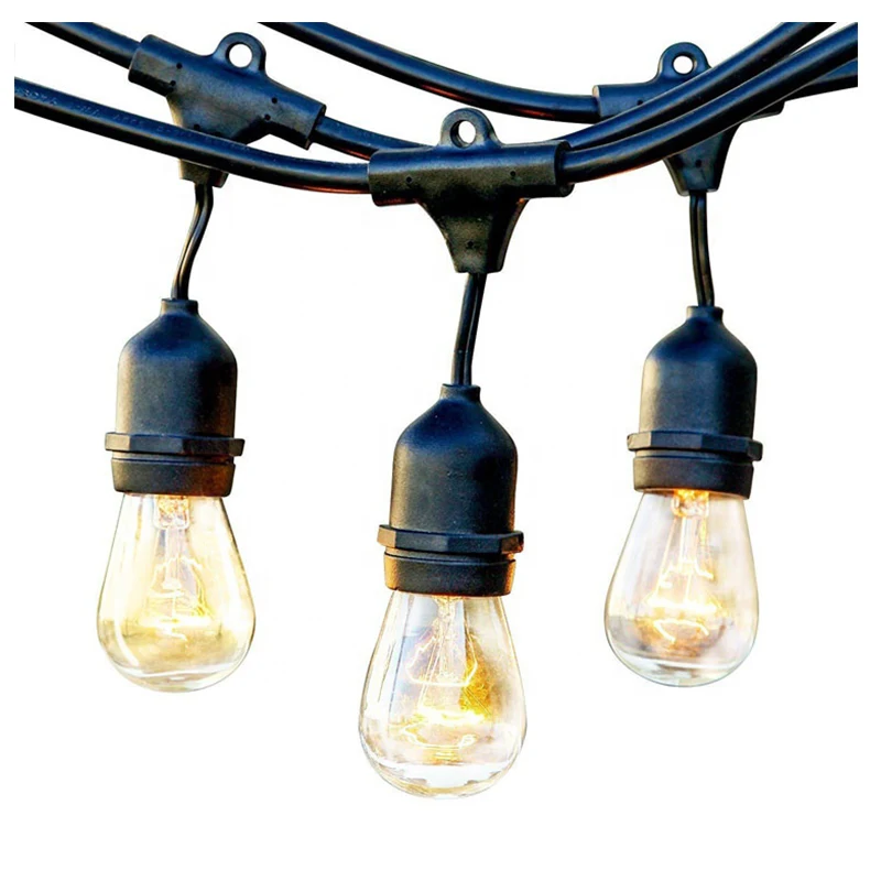 12 volt safe outdoor string lights hanging or fixed type warm light led string lights