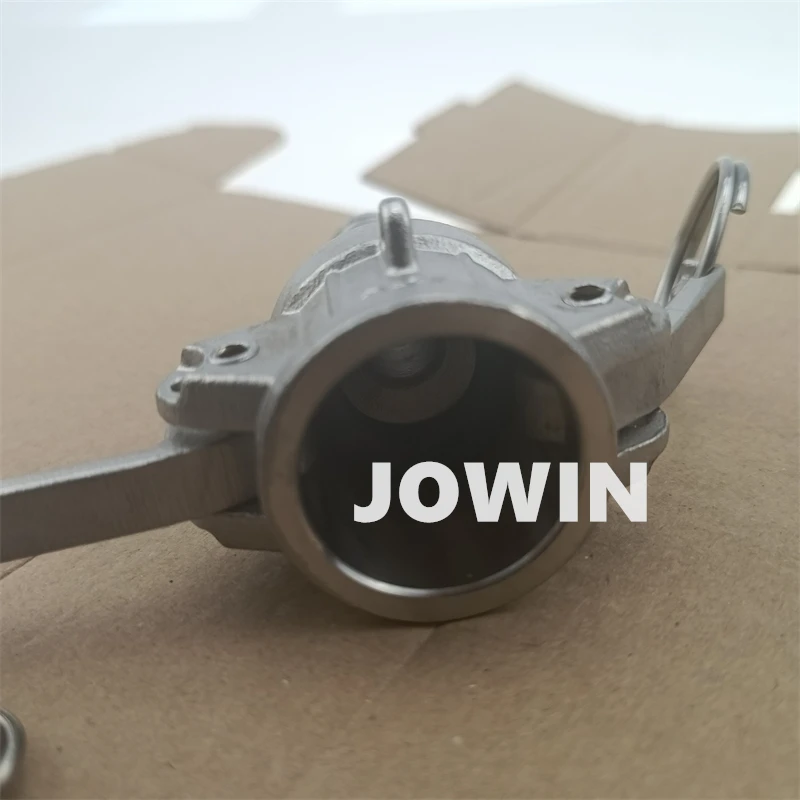 Stainless Steel Type C Female Coupler x Hose Shank Cam and Groove Fitting with Safety Clips