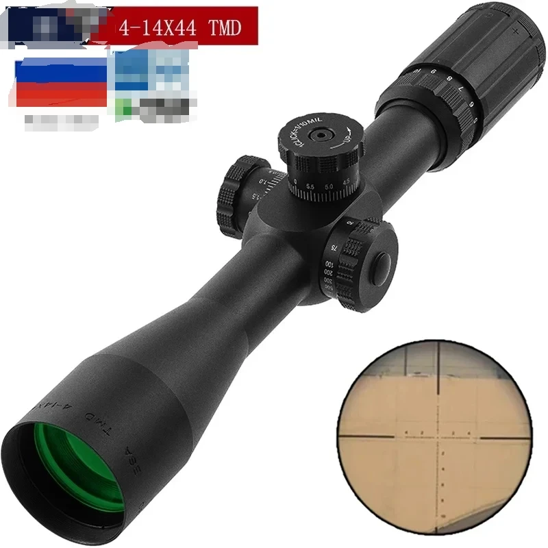 Factory Wholesale BSA TMD 4-14x44 FFP Hunting Sight Telescope 30mm Tube Diameter Optical Red Dot Sight Model 4-16x44 Laser Spott