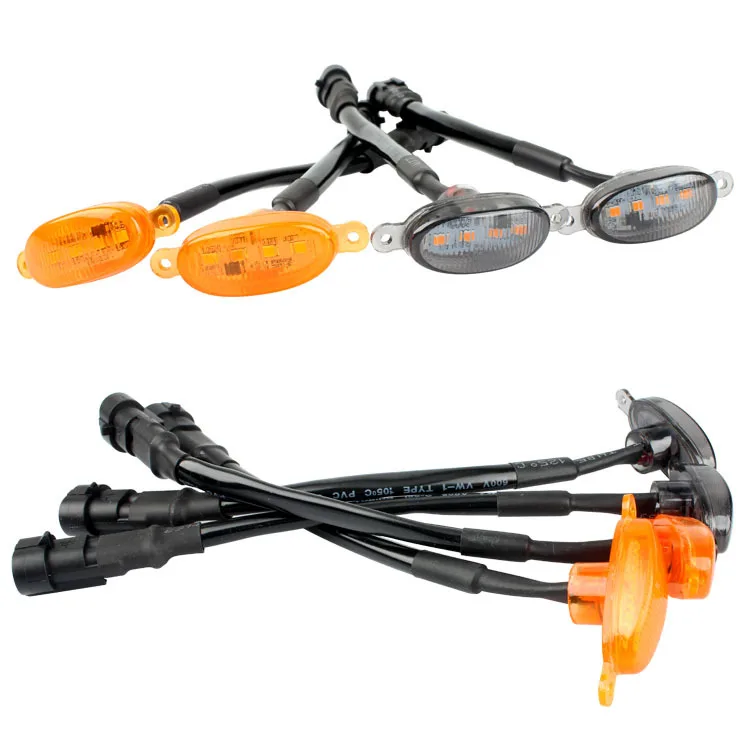 Factory direct 12v 4 led yellow red blue  led warning light bar for car