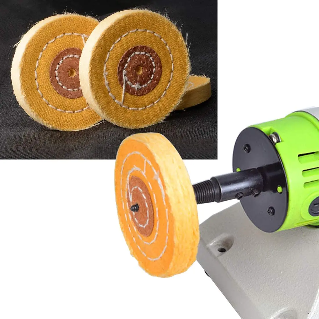 Yellow Custom Polishing Wheel Metal Polishing