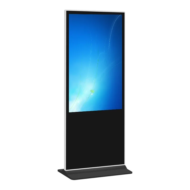 Floor Stand Adstainless Steelmbowon Totem Digital Signage Screens Lcd Display Touch Scrfishingsk Indoor 32 43 49 55 65 Inch 4mm